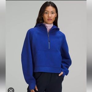 Half zip oversized scuba
